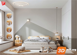 Children Room Scenes Skp FIles 